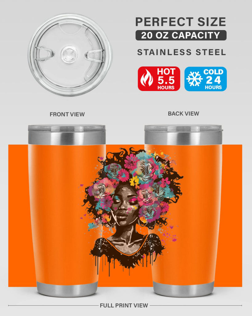 Sparkling Black Girl Design 17#- women-girls- Tumbler