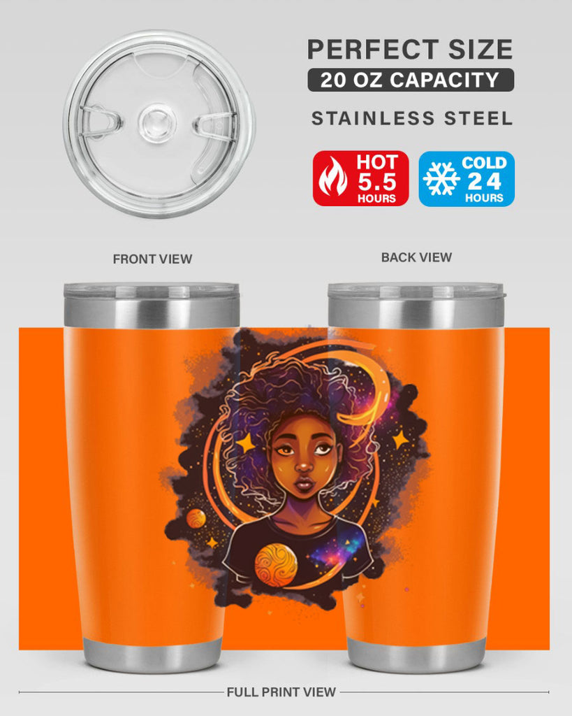 Sparkling Black Girl Design 19#- women-girls- Tumbler
