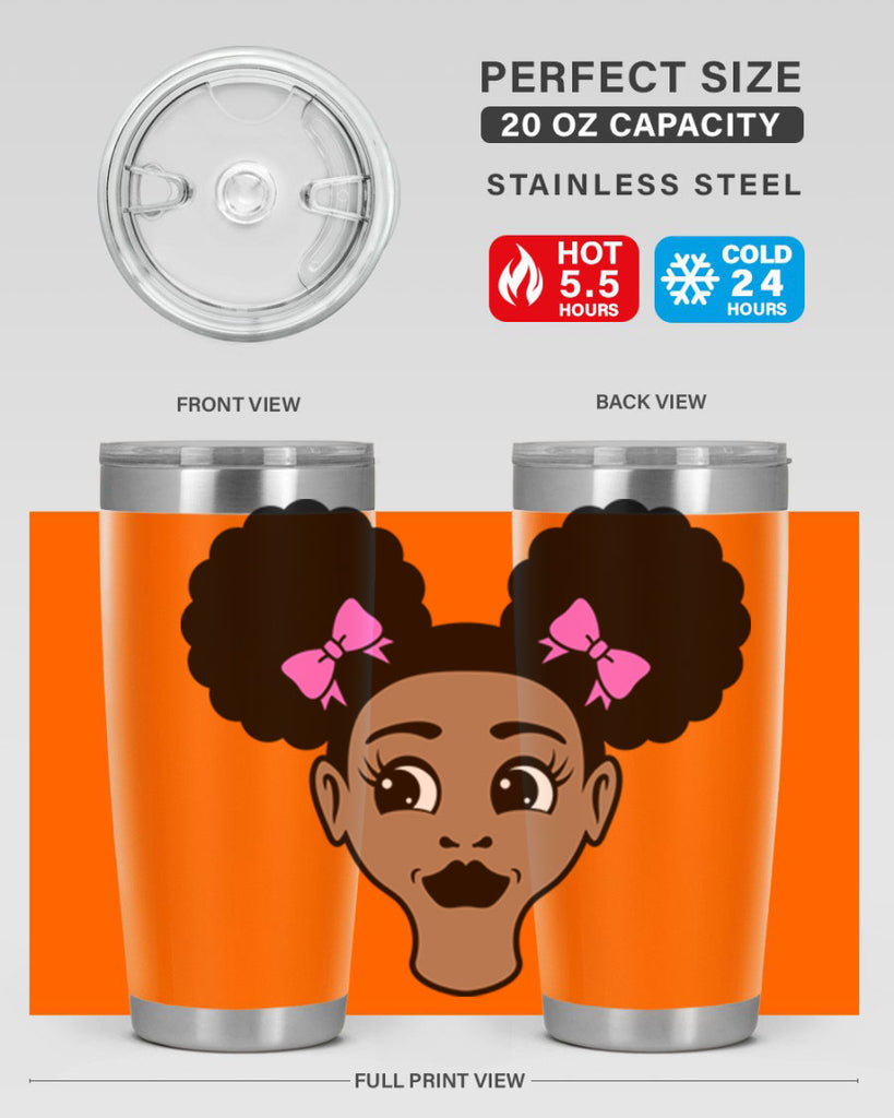 afro puffs girl 76#- women-girls- Tumbler