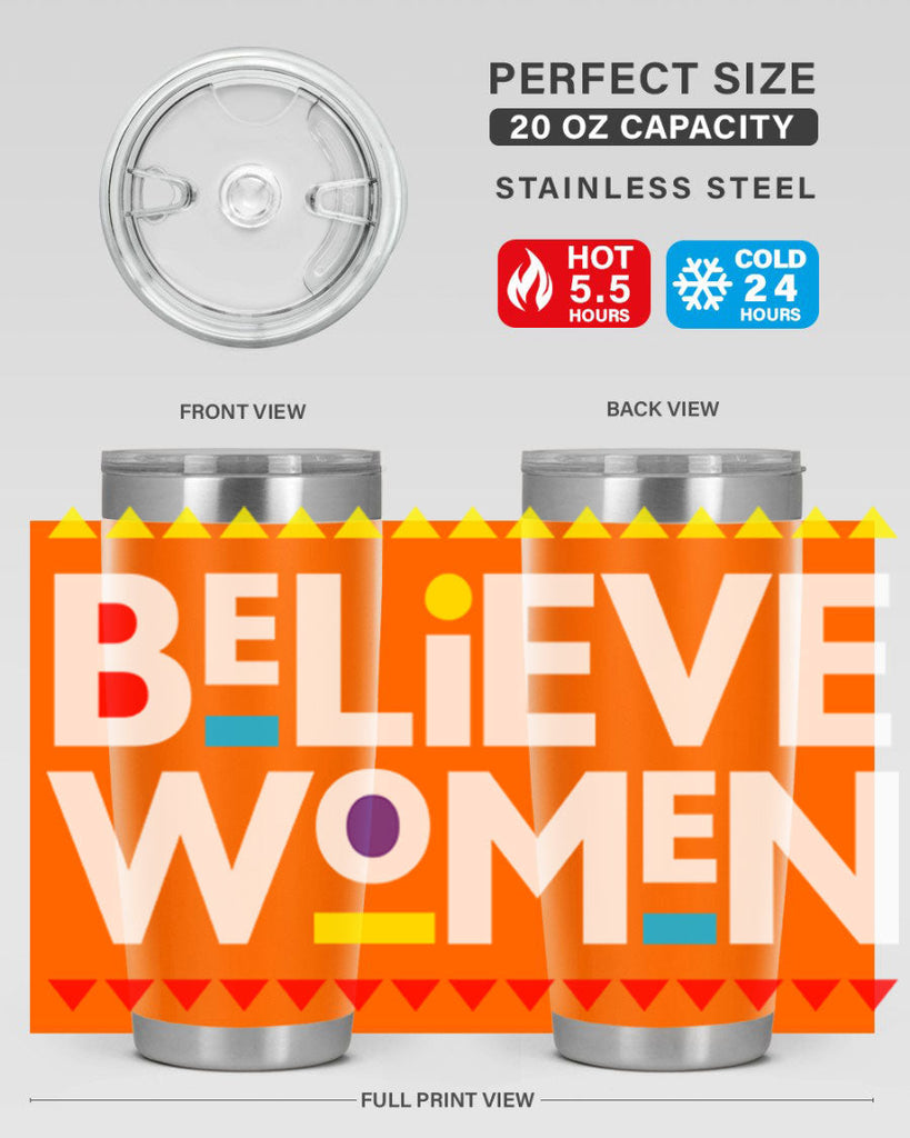 believewomen 254#- black words phrases- Cotton Tank