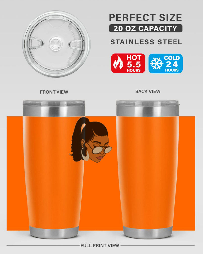 black afro 42#- women-girls- Tumbler