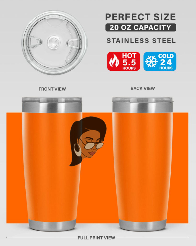 black afro 48#- women-girls- Tumbler