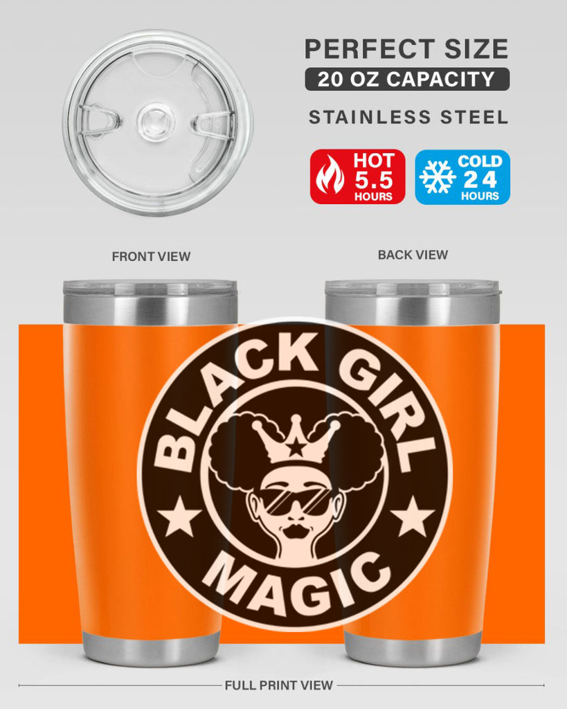 black girl magic coffee 57#- women-girls- Tumbler