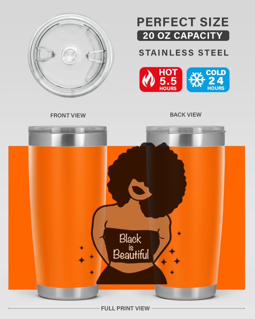 black is beautiful 16#- women-girls- Tumbler