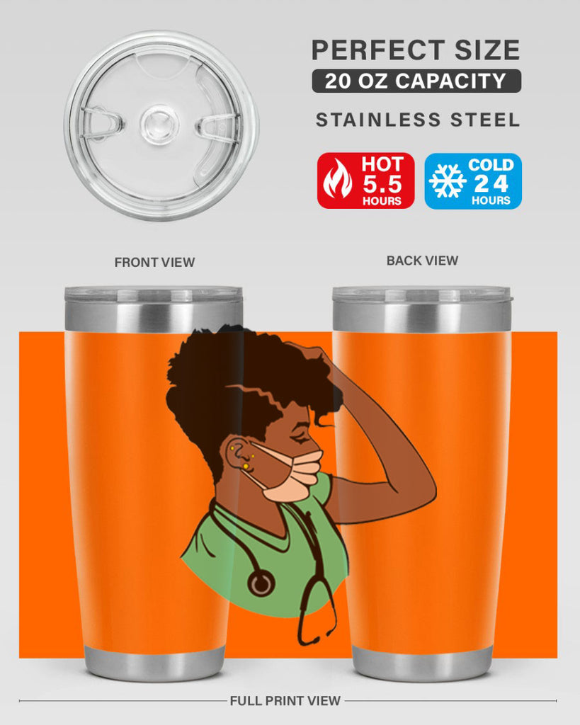 black nurse 2#- women-girls- Tumbler