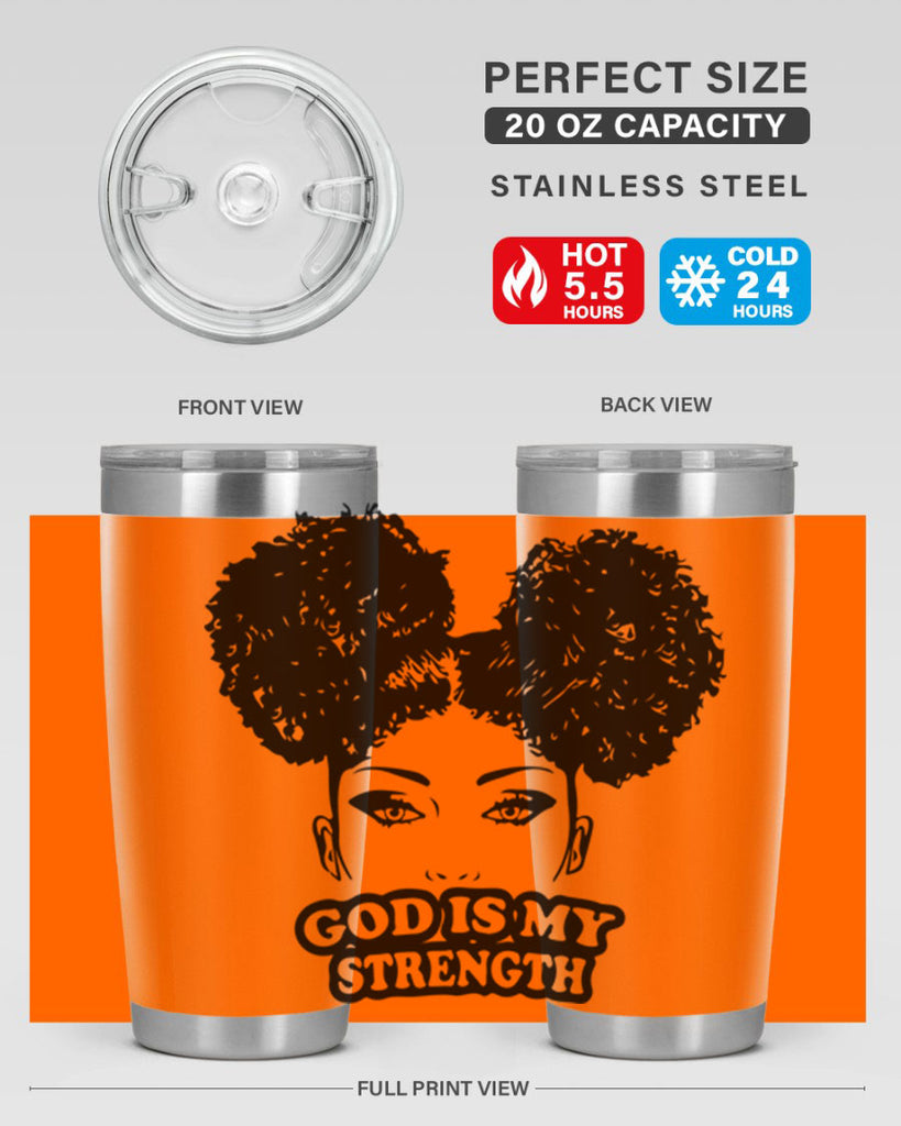 god is my strength 2#- women-girls- Tumbler