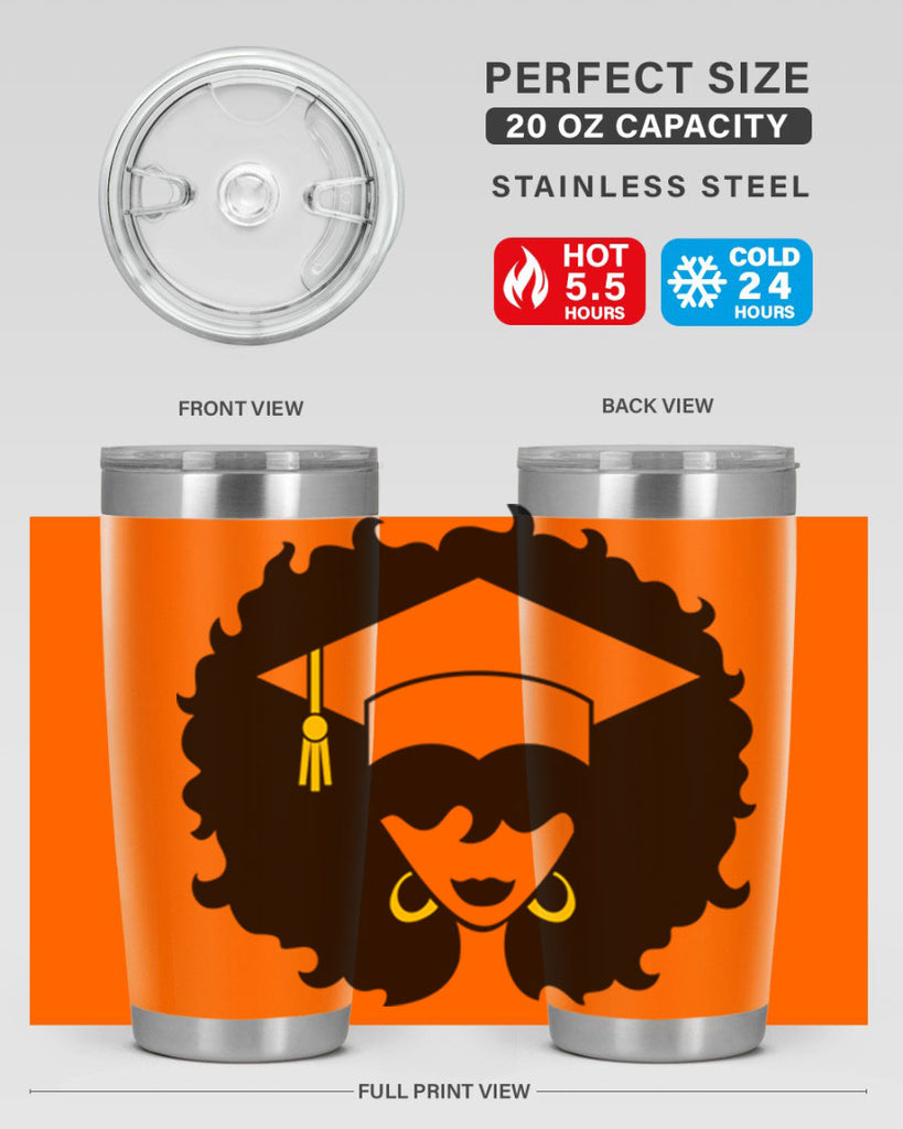 grad black woman 33#- women-girls- Tumbler