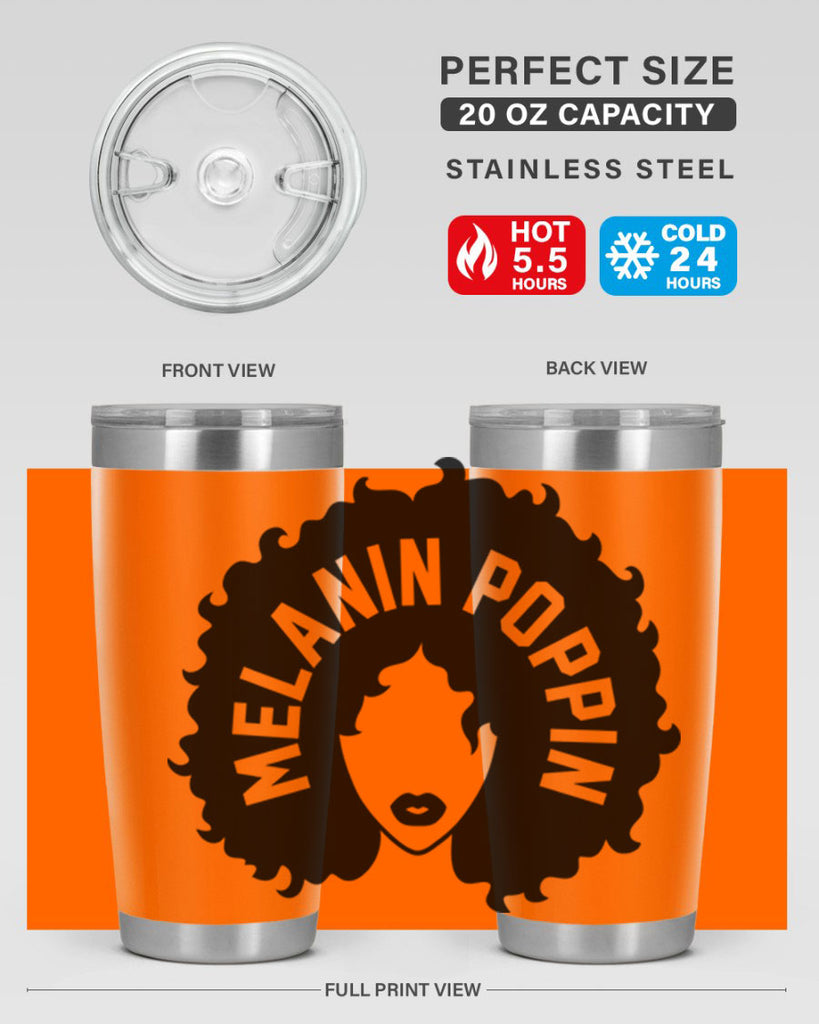 melanin poppin 26#- women-girls- Tumbler