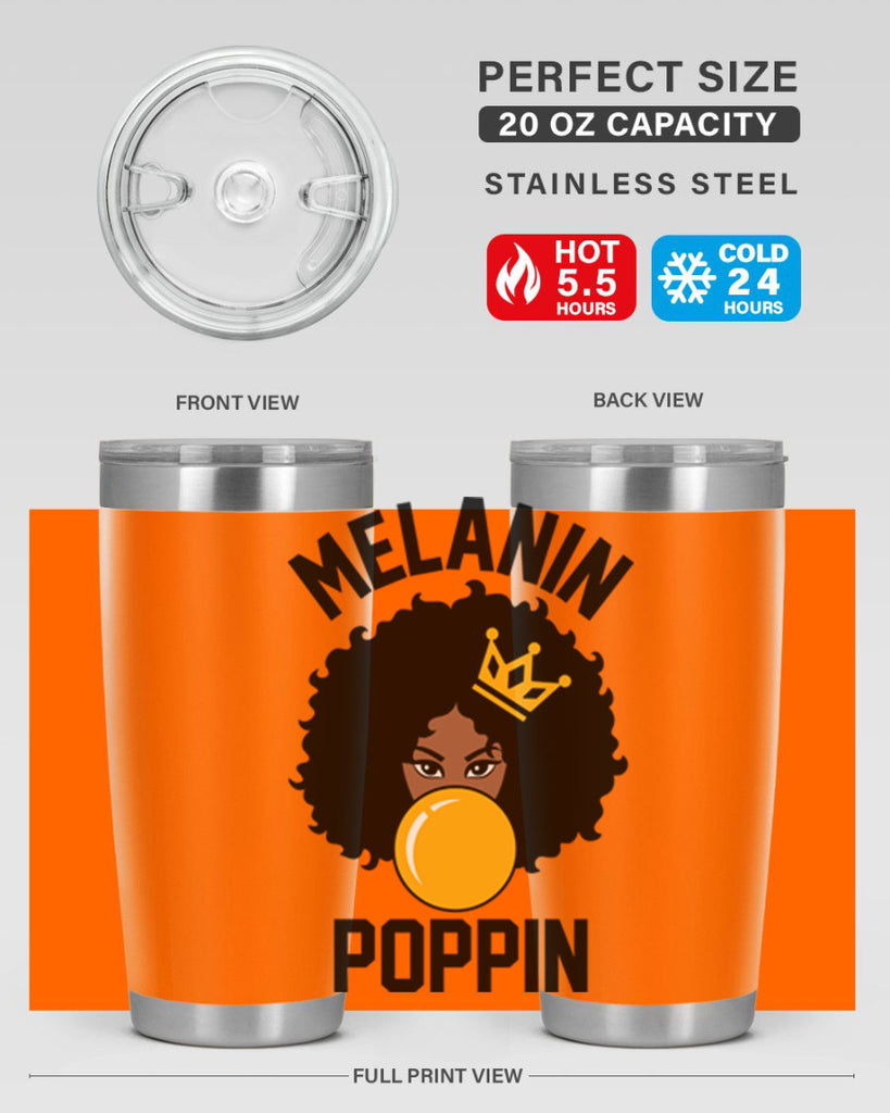 melanin poppin afro girl 25#- women-girls- Tumbler