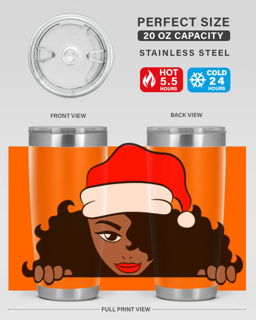 peekaboo santa girl 22#- women-girls- Tumbler
