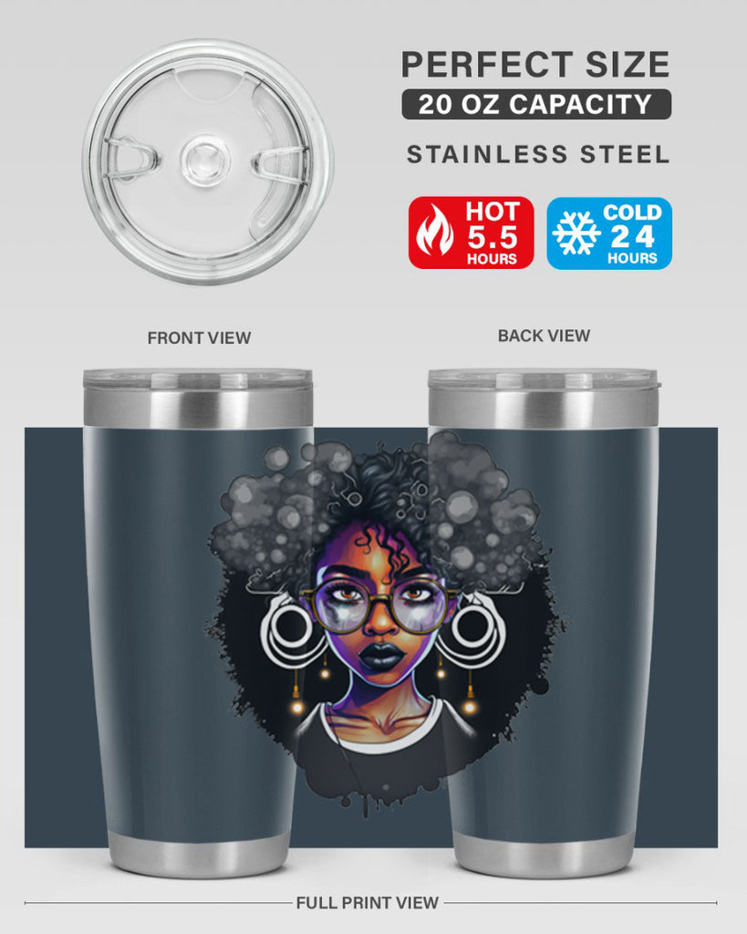 Sparkling Black Girl Design 10#- women-girls- Tumbler