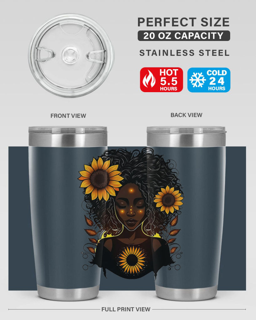 Sparkling Black Girl Design 13#- women-girls- Tumbler