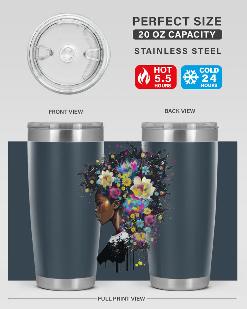 Sparkling Black Girl Design 2#- women-girls- Tumbler