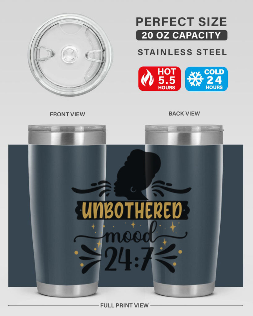 Unbothered mood Style 2#- women-girls- Tumbler