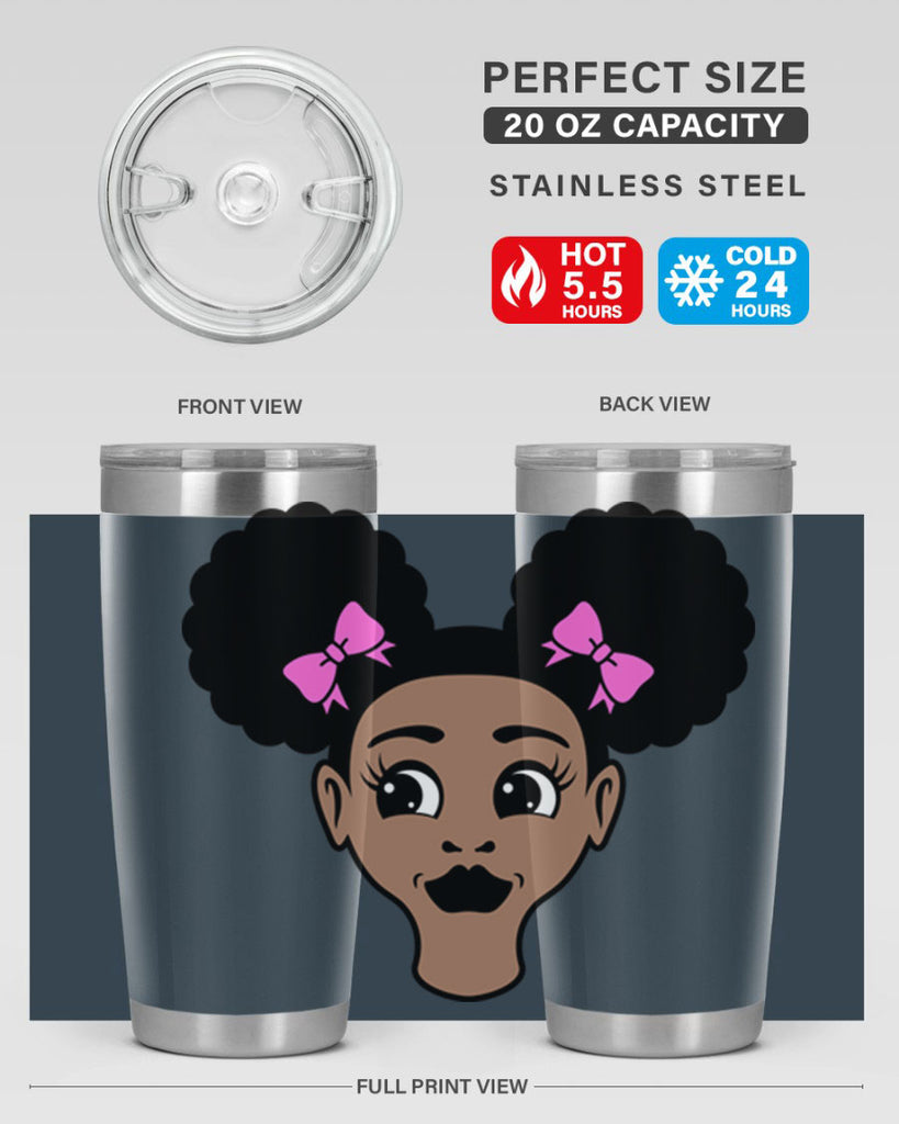 afro puffs girl 76#- women-girls- Tumbler