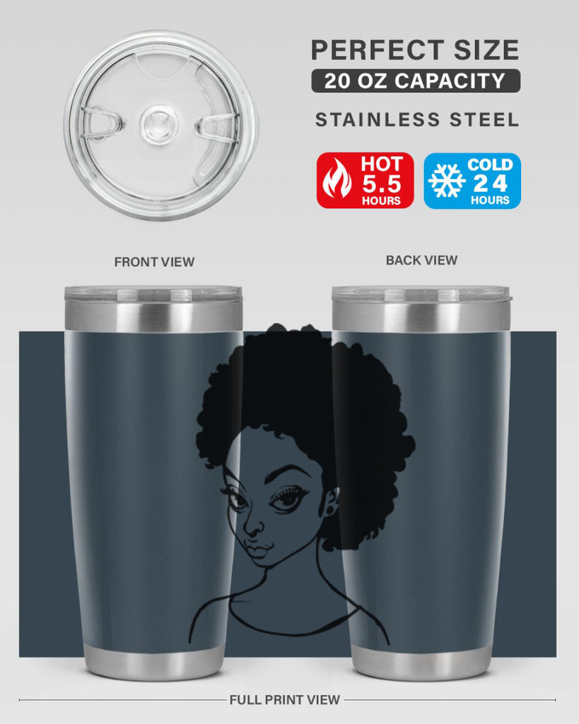 afro woman girl lady 68#- women-girls- Tumbler