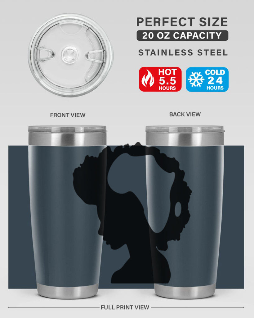afro woman with africa map 65#- women-girls- Tumbler