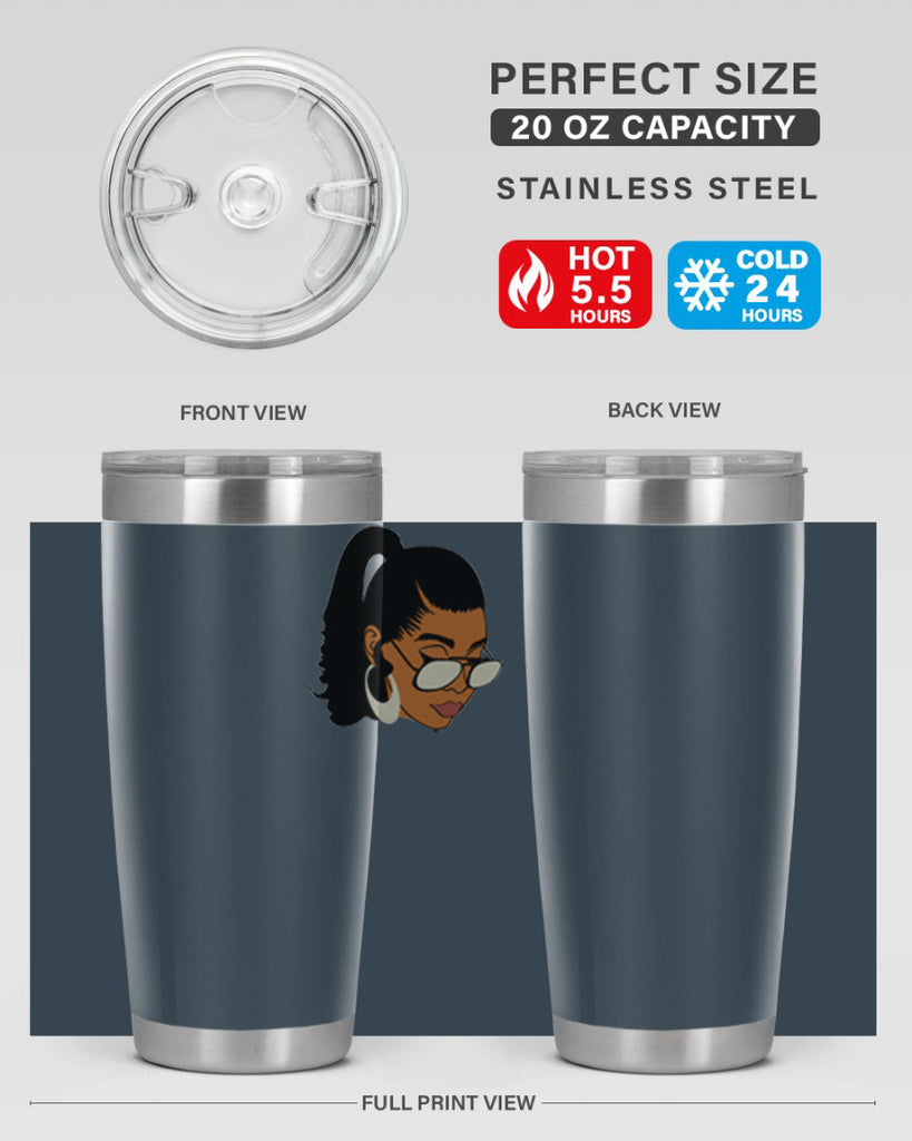 black afro 42#- women-girls- Tumbler