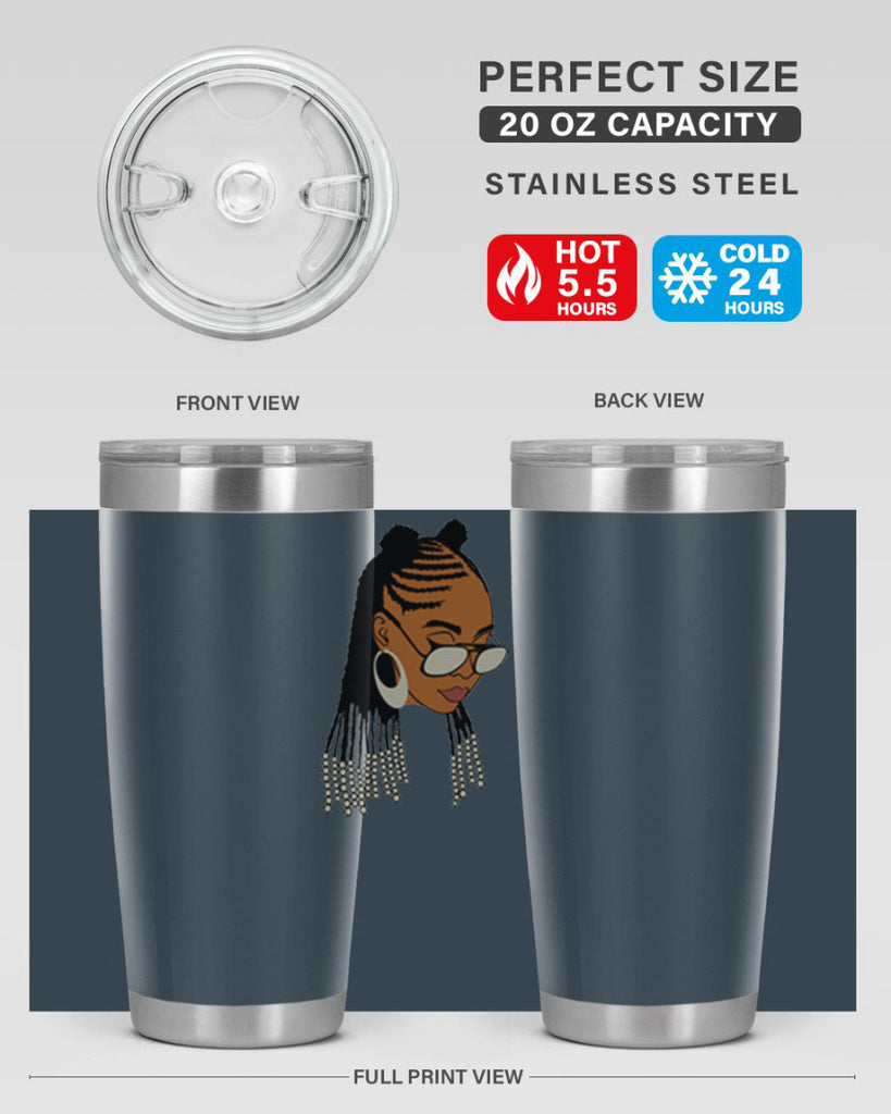 black afro 43#- women-girls- Tumbler