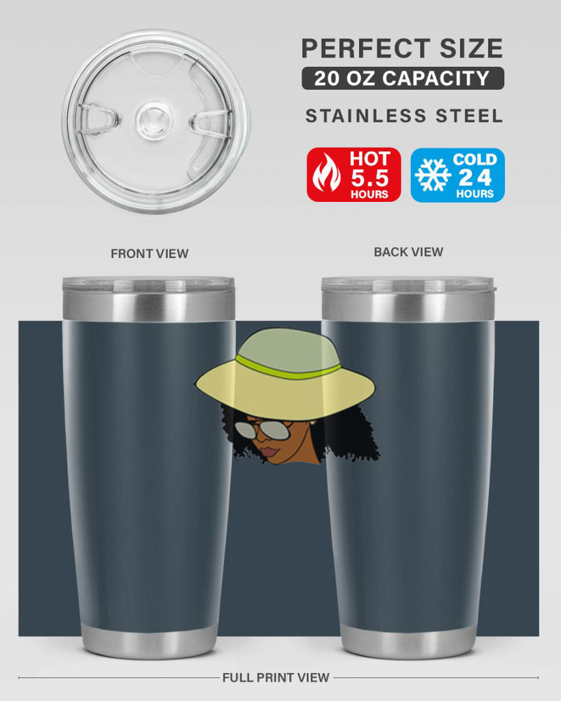 black afro 45#- women-girls- Tumbler