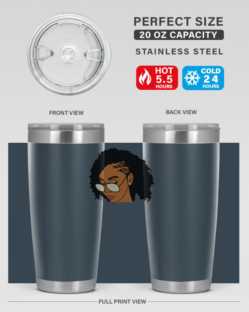 black afro 47#- women-girls- Tumbler