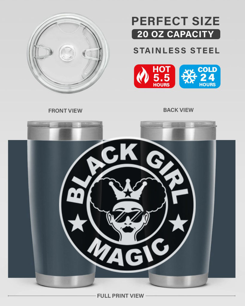 black girl magic coffee 57#- women-girls- Tumbler