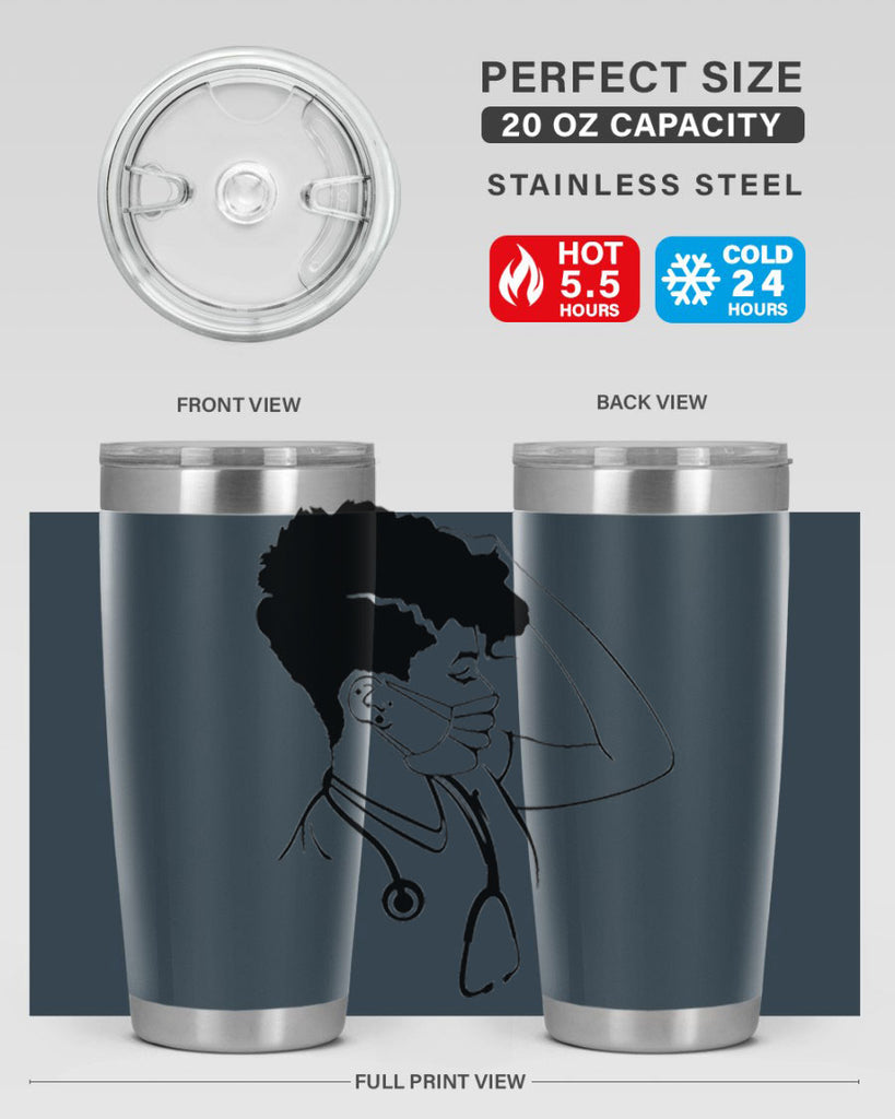 black nurse 3#- women-girls- Tumbler