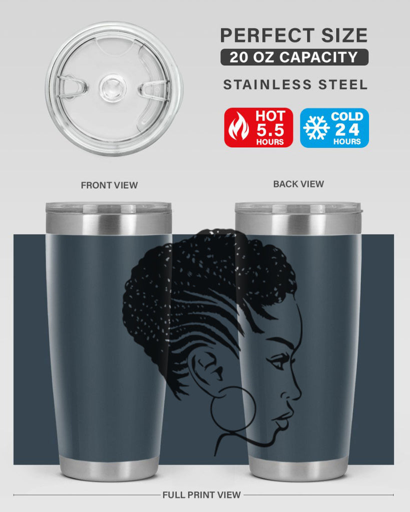 black women - queen 20#- women-girls- Tumbler