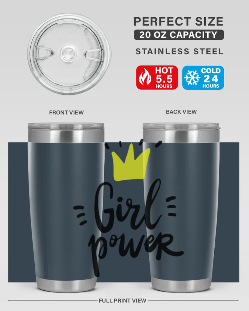 girl power crown 35#- women-girls- Tumbler