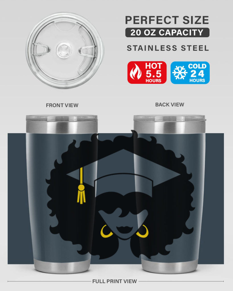grad black woman 33#- women-girls- Tumbler