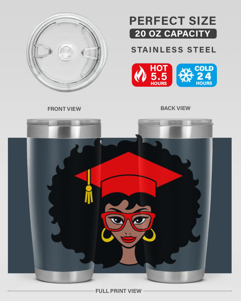 graduation black woman 32#- women-girls- Tumbler