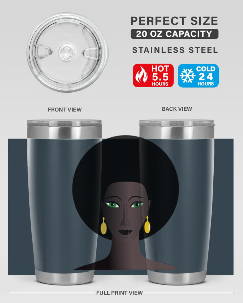 machovka black woman with green eyes 27#- women-girls- Tumbler