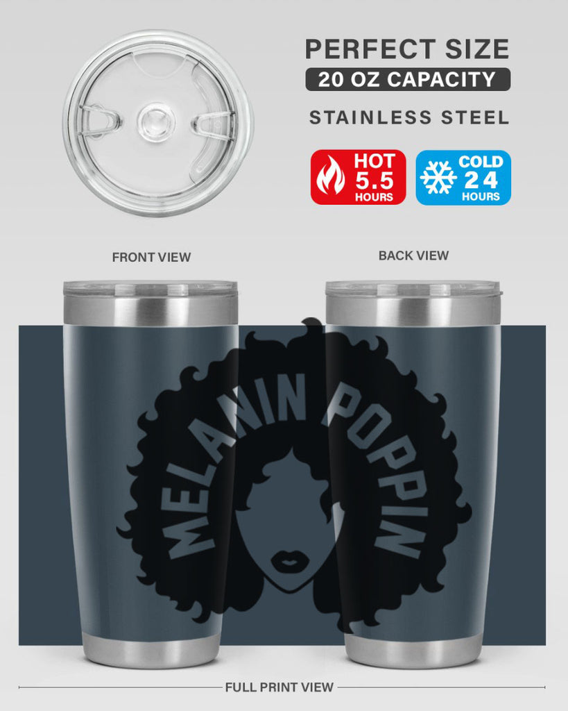 melanin poppin 26#- women-girls- Tumbler