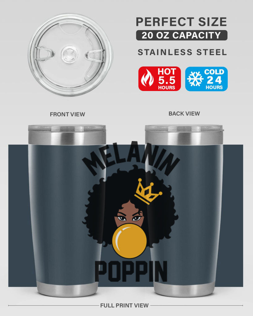 melanin poppin afro girl 25#- women-girls- Tumbler