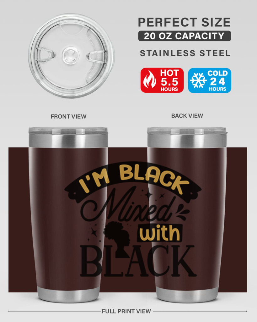 Im black mixed with black Style 30#- women-girls- Tumbler