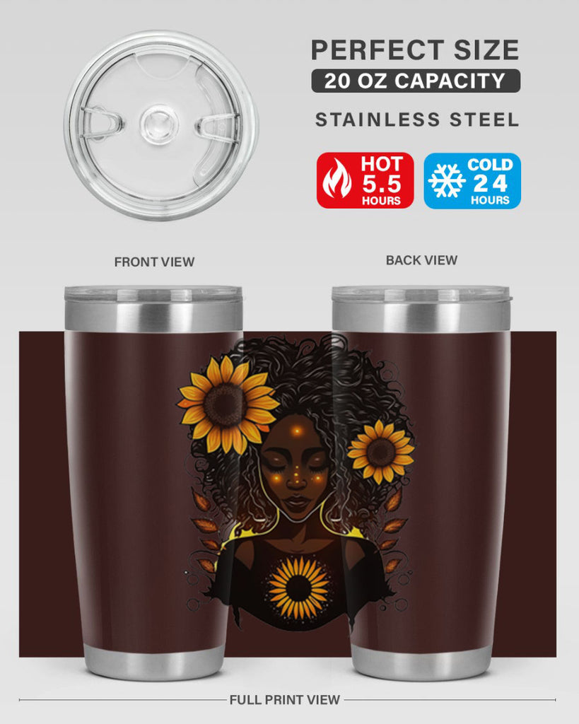 Sparkling Black Girl Design 13#- women-girls- Tumbler
