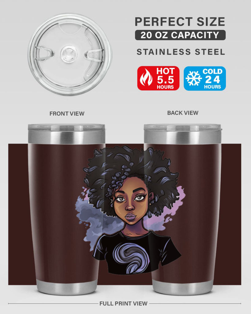 Sparkling Black Girl Design 1#- women-girls- Tumbler