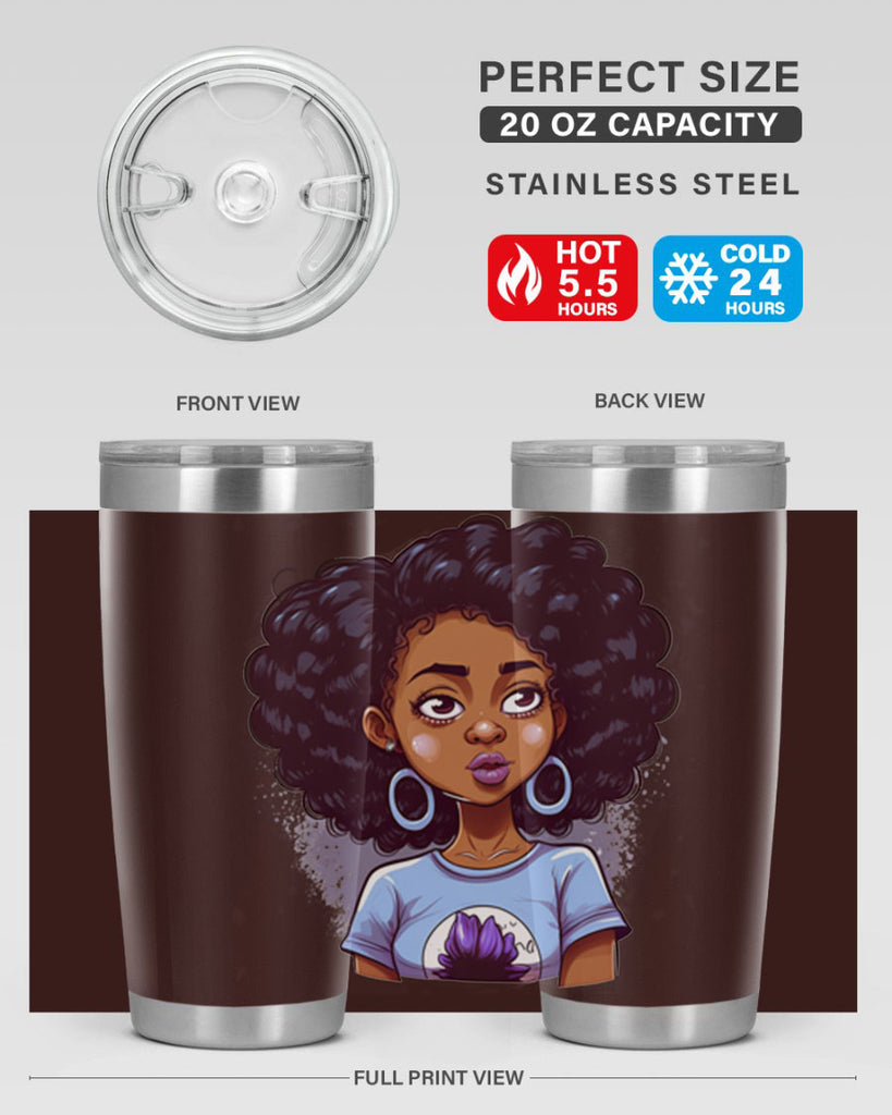 Sparkling Black Girl Design 20#- women-girls- Tumbler
