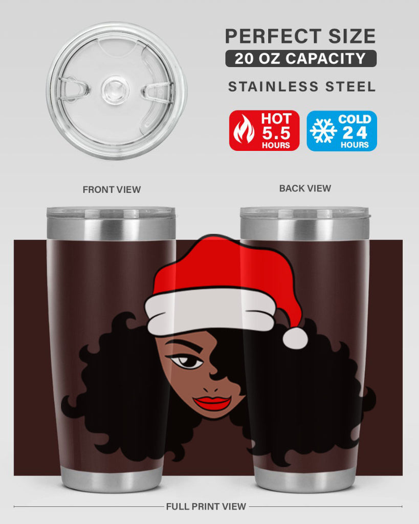 afro santa claus girl 71#- women-girls- Tumbler