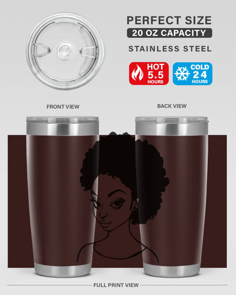 afro woman girl lady 68#- women-girls- Tumbler