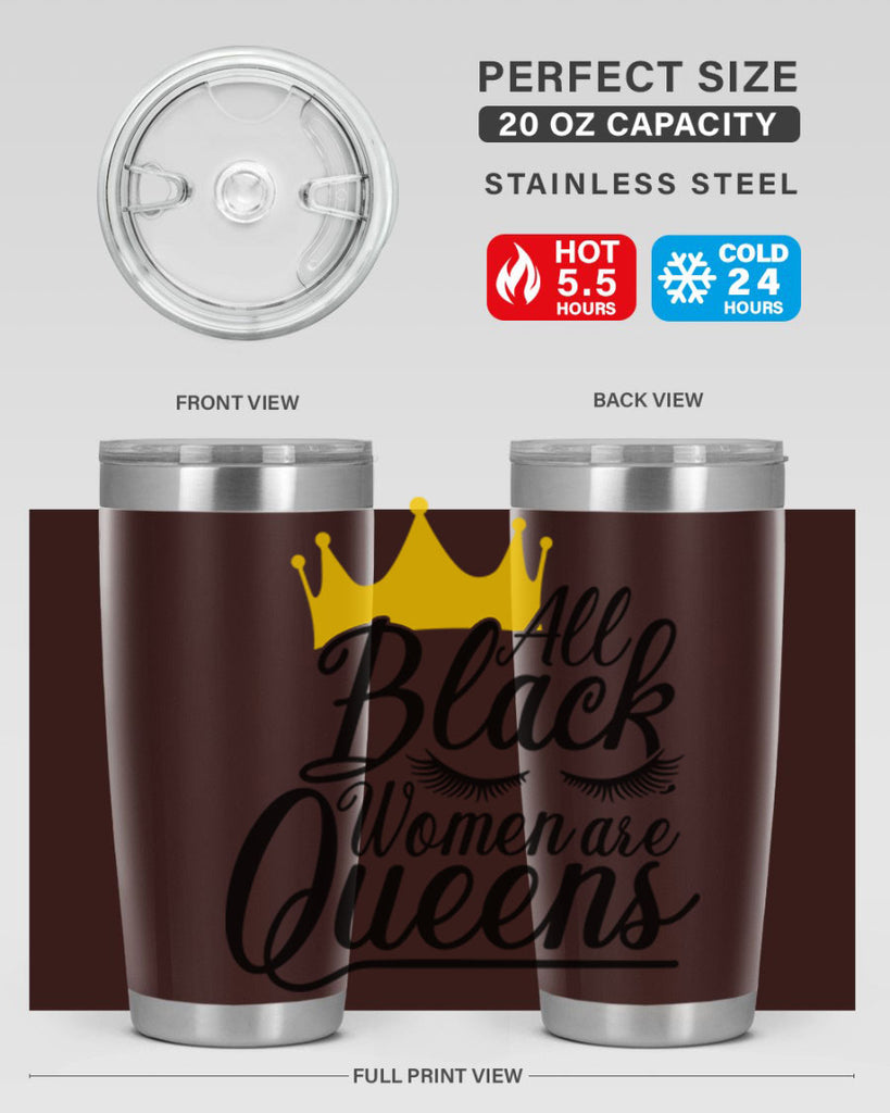 all black women are queens Style 65#- women-girls- Tumbler