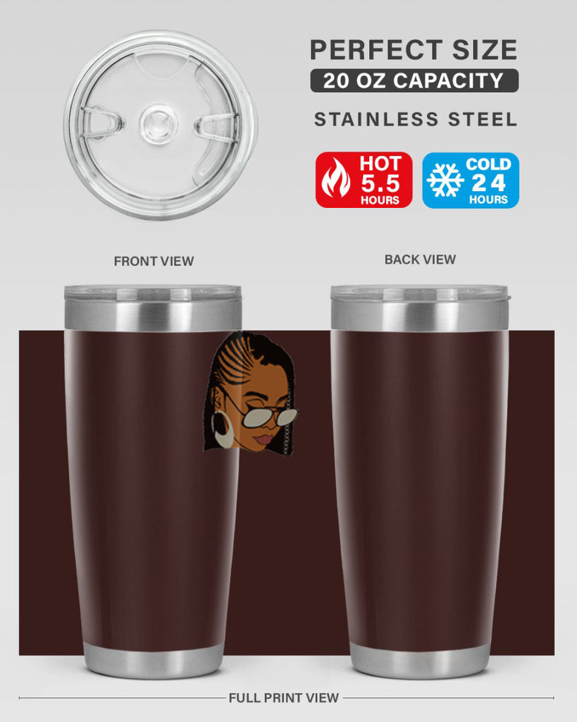 black afro 39#- women-girls- Tumbler