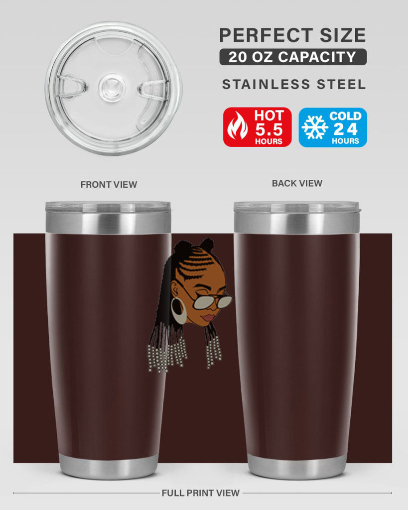 black afro 43#- women-girls- Tumbler
