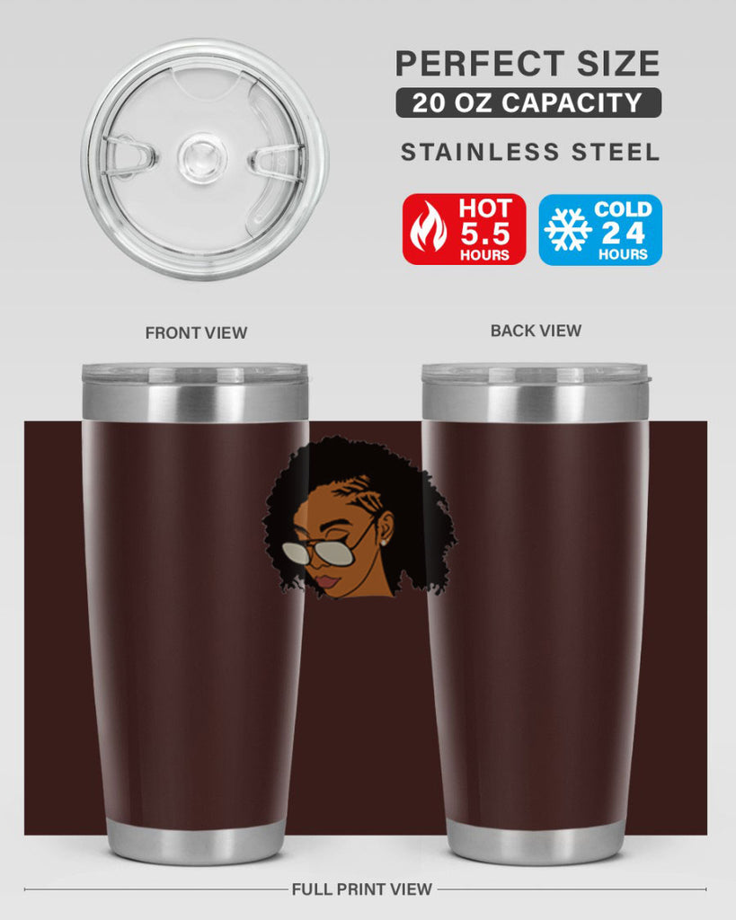black afro 47#- women-girls- Tumbler