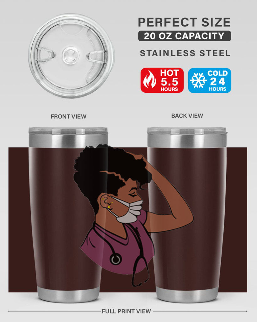 black nurse 1#- women-girls- Tumbler