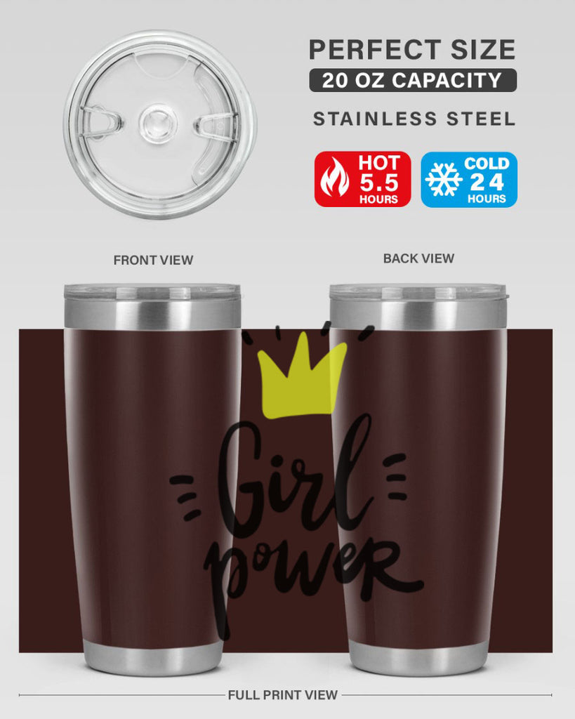 girl power crown 35#- women-girls- Tumbler