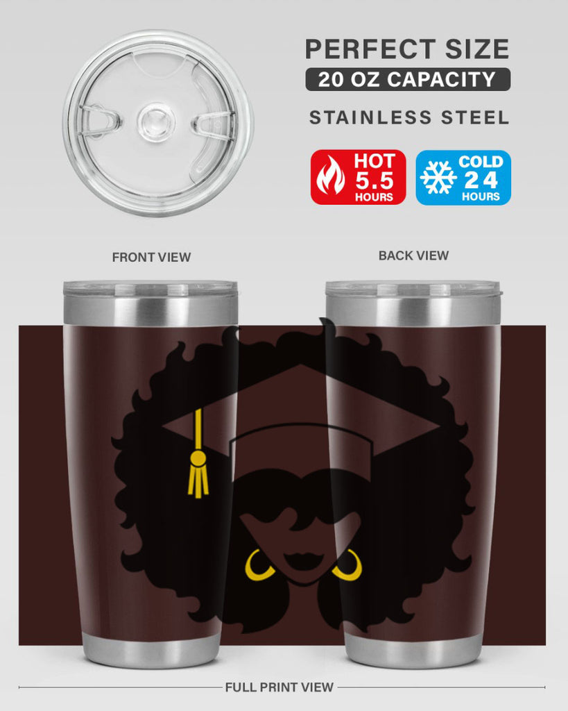 grad black woman 33#- women-girls- Tumbler