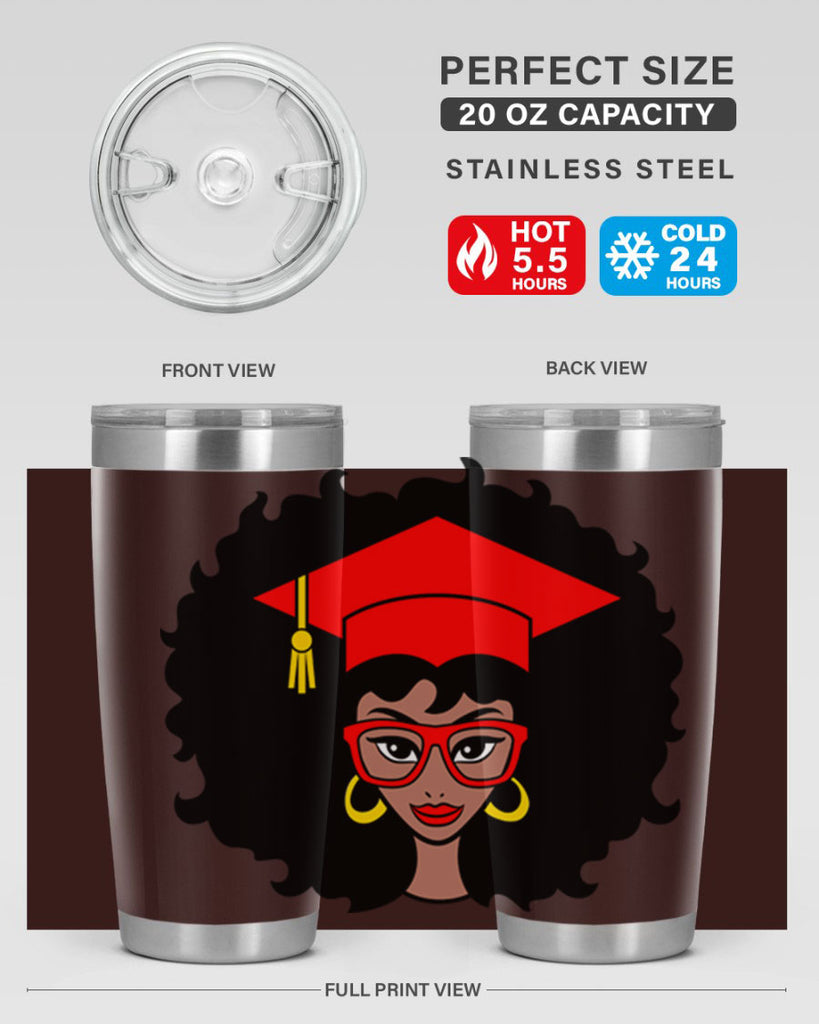 graduation black woman 32#- women-girls- Tumbler