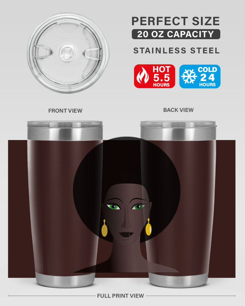 machovka black woman with green eyes 27#- women-girls- Tumbler