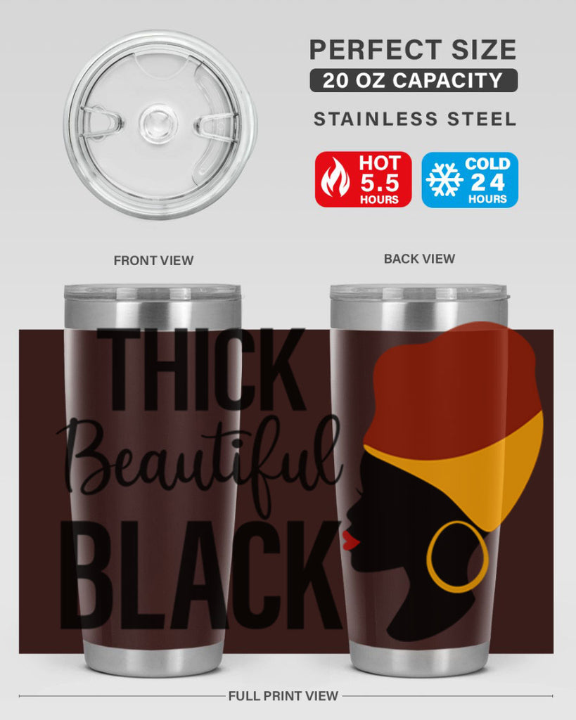thick beautiful black Style 4#- women-girls- Tumbler